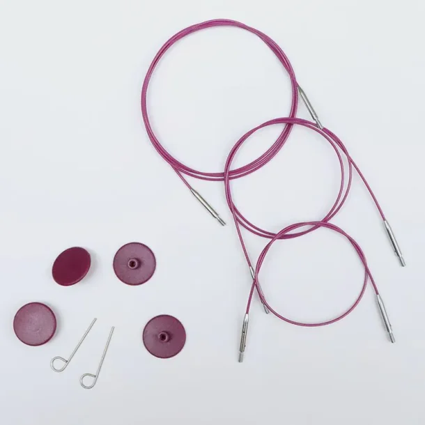 Knitpro Wire 60 80 100 cm. med drejeled