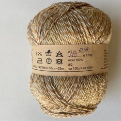 KAUNI EIA Beige Lilla Bl med hvid flgetrd